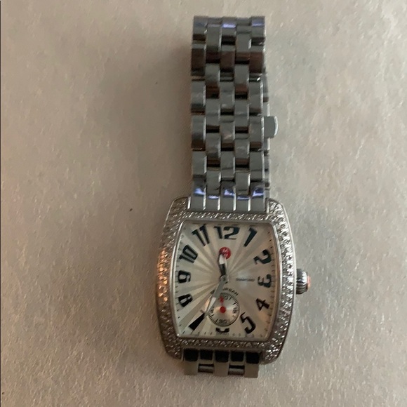 Authentic Michele diamond bezel watch main image 4